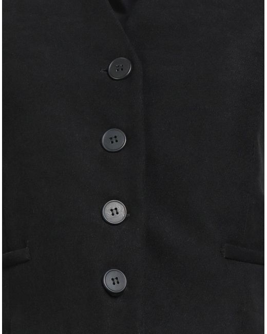 Dixie Black Tailored Vest Polyester, Elastane