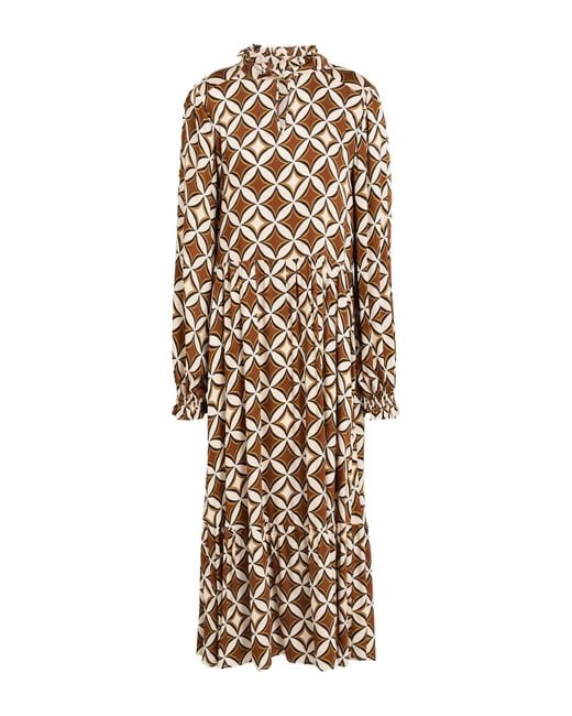 Shirtaporter Natural Midi Dress Viscose
