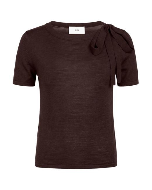 Pullover SOLOTRE de color Brown