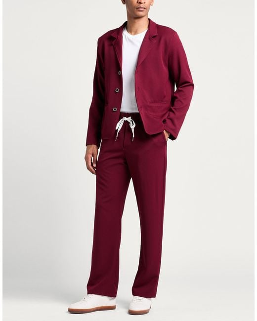 Takeshy Kurosawa Purple Suit Polyester, Elastane for men