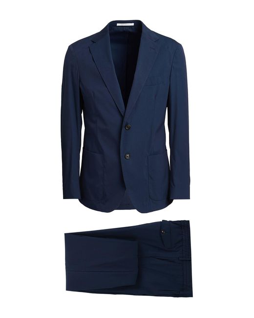 Eleventy Blue Suit Cotton, Polyamide, Elastane for men