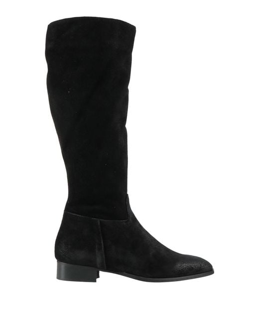ALBACHIARA Black Boot Leather