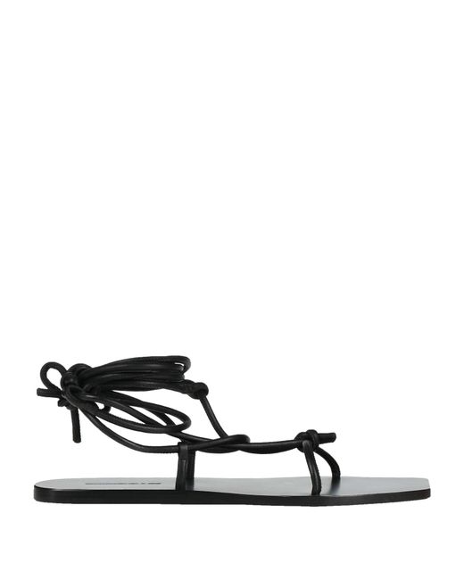 Rick Owens White Sandals Leather