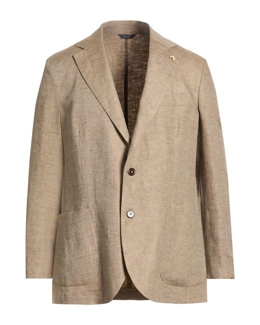 Tombolini Natural Sand Blazer Linen for men