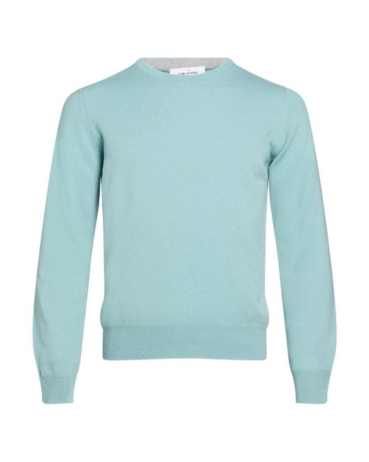 Gran Sasso Blue Sweater Virgin Wool, Cashmere, Viscose for men