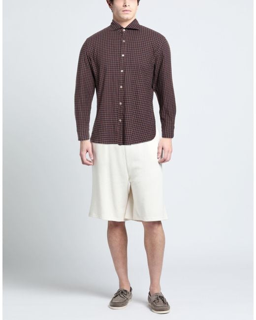 Giannetto Portofino Purple Shirt Cotton for men