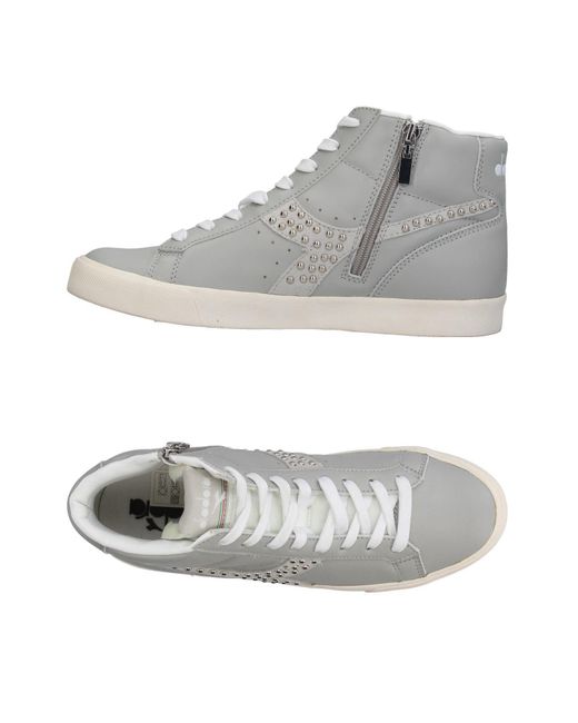 Diadora High-tops & Sneakers in Gray | Lyst