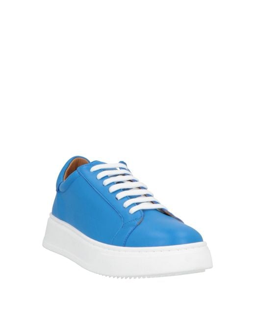 Bervicato Blue Azure Sneakers Leather