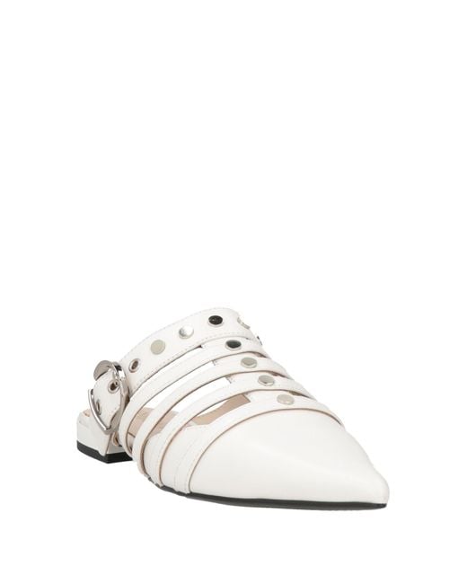 Pinko White Mules & Clogs