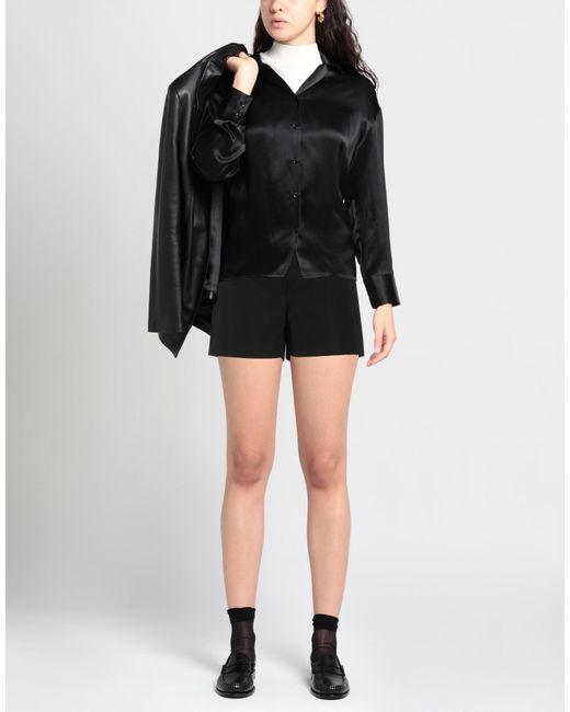 MSGM Black Shorts & Bermuda Shorts