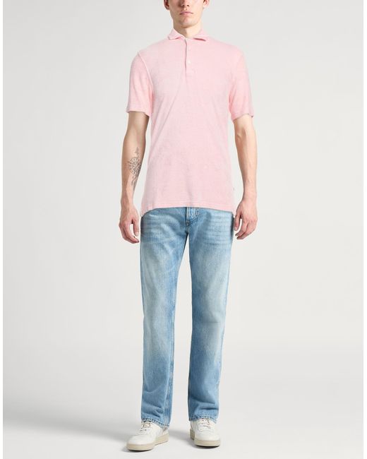 Fedeli Poloshirt in Pink für Herren