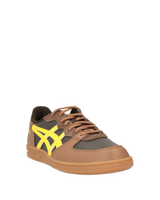 Asics Multicolor Sneakers Leather, Textile Fibers for men