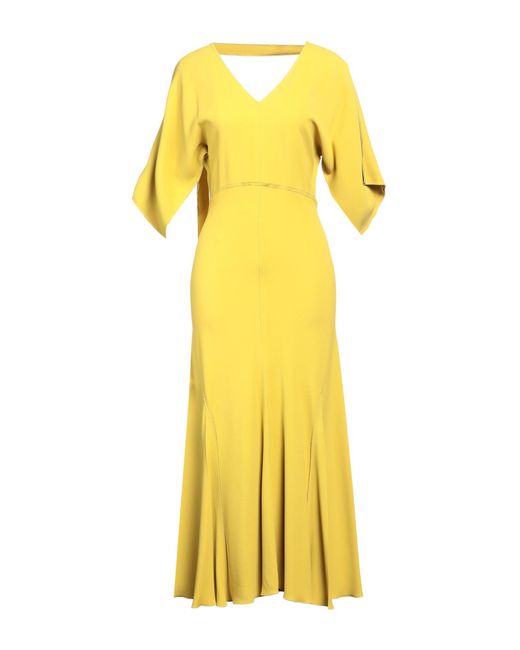 Vestito Lungo di Victoria Beckham in Yellow