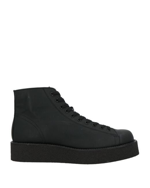 Yohji Yamamoto Black Sneakers Cow Leather for men