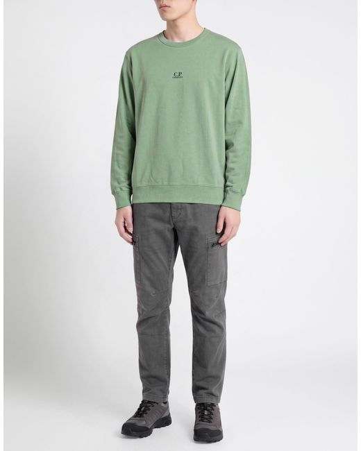 C P Company Green Sweatshirt Cotton for men