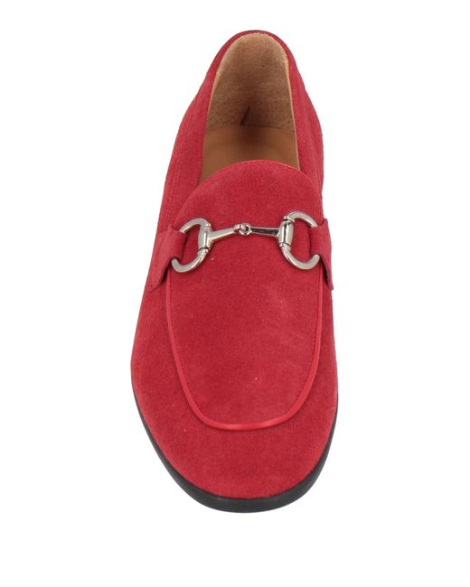 FERRINO Red Loafers for men