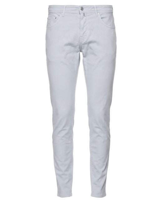 Jacob Cohen Gray Light Pants Cotton, Elastane for men