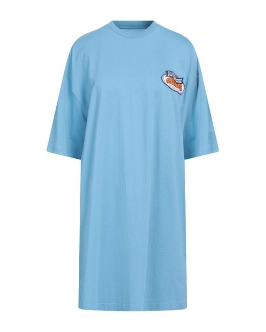 Opening Ceremony Blue Mini Dress Cotton, Polyester