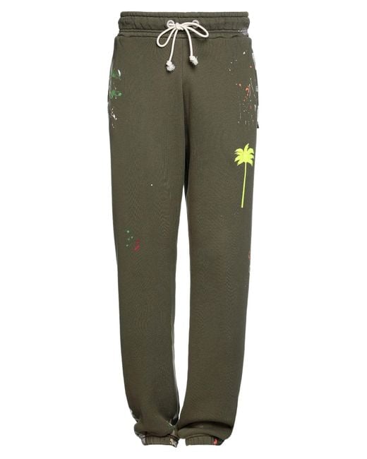 Palm Angels Green Pants for men
