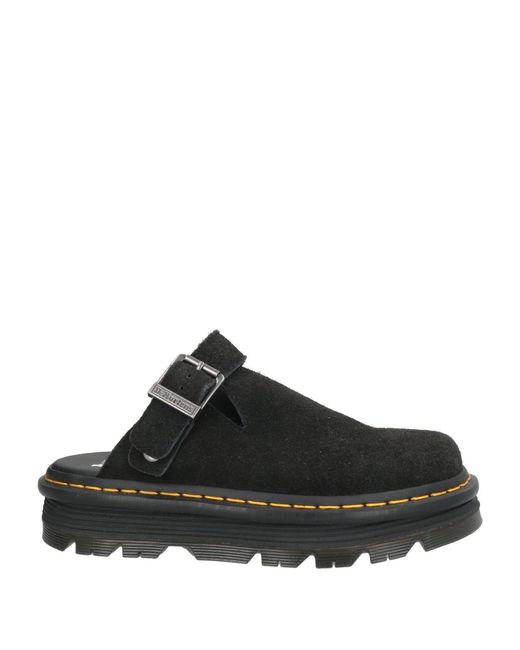 Dr. Martens Black Mules & Clogs Leather