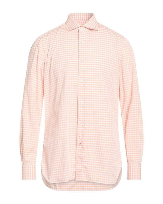Isaia Pink Shirts for men