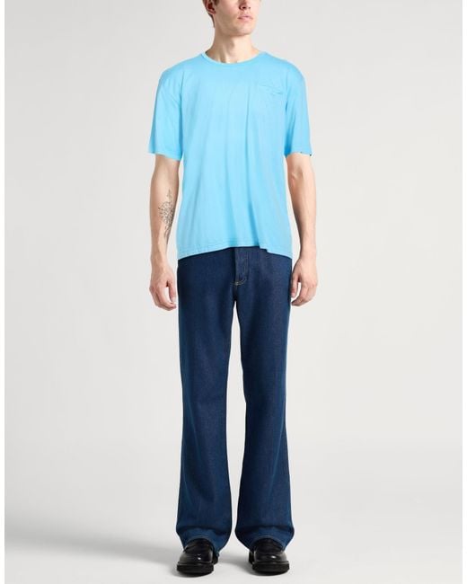 Fedeli Blue T-Shirts for men