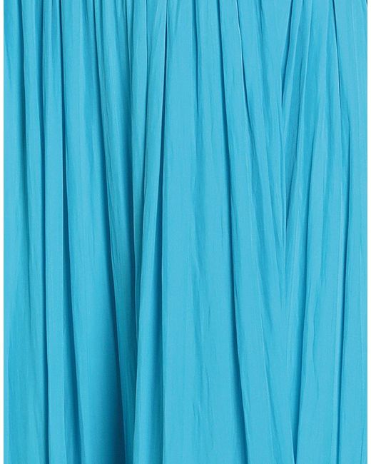 Lanvin Blue Maxi Skirt Polyester, Rayon