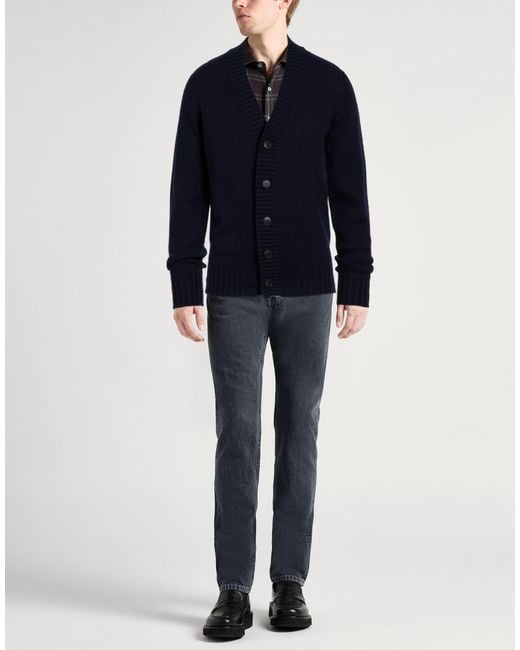 Drumohr Blue Cardigan for men