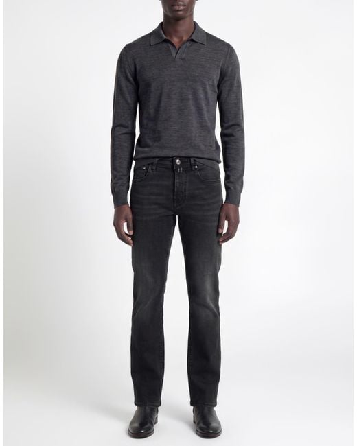 Jacob Cohen Black Jeans Cotton, Polyester, Modal, Elastane for men