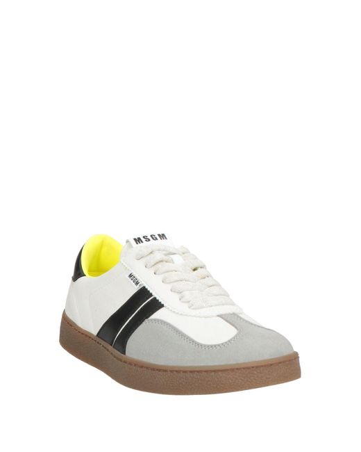 MSGM White Trainers for men