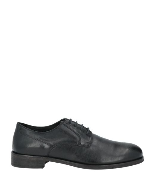 Hundred 100 Black Lace-Up Shoes Leather for men
