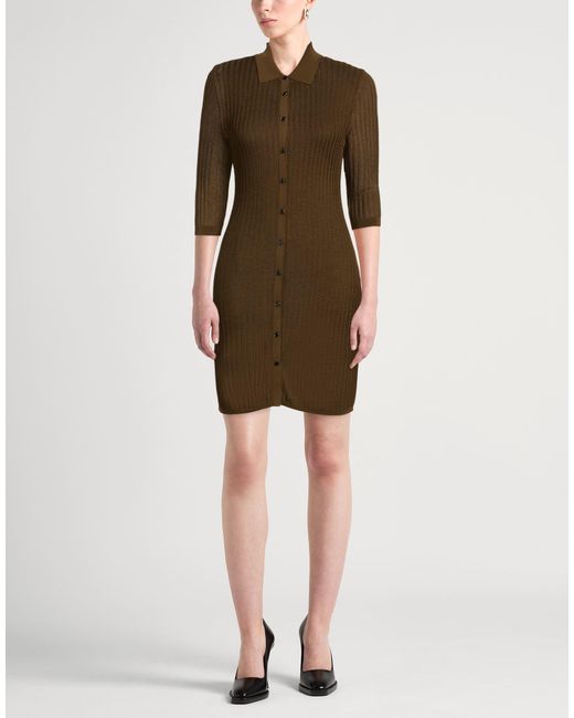 Helmut Lang Brown Midi Dresses
