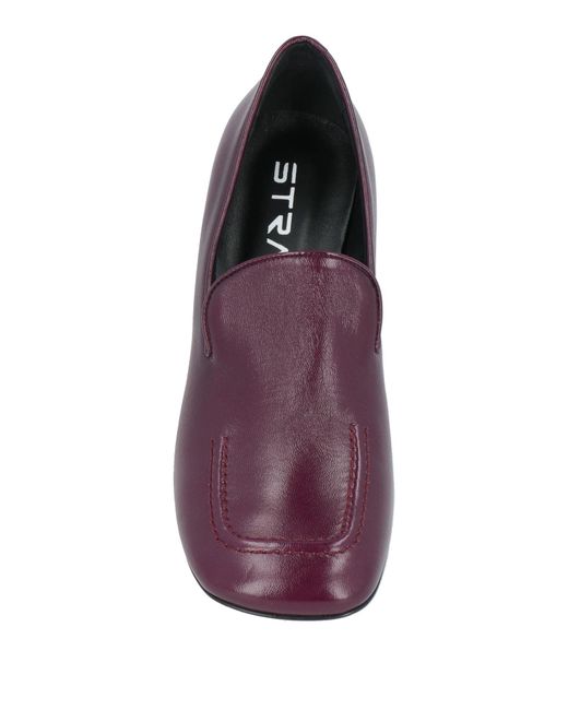 Strategia Purple Plum Loafers Leather