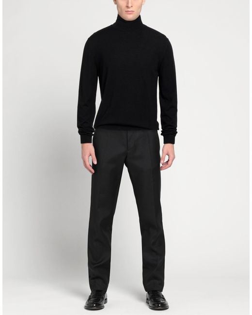 Slowear Black Turtleneck Virgin Wool, Polyamide for men