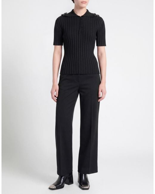 Jil Sander Black Sweater Viscose, Polyamide, Elastane, Glass