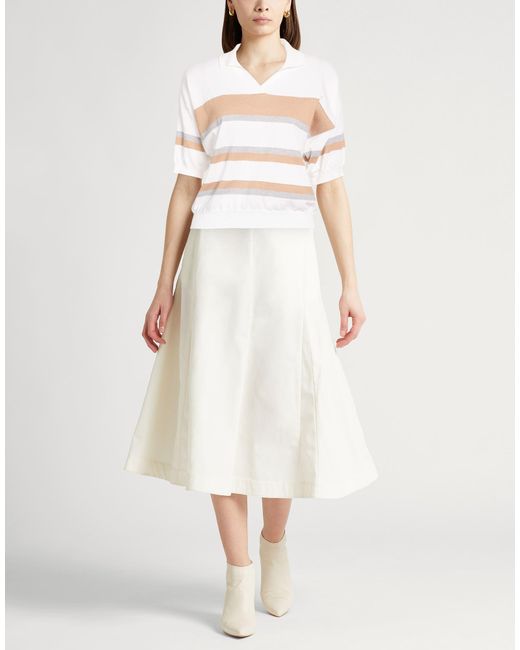 Peserico White Sweater Cotton