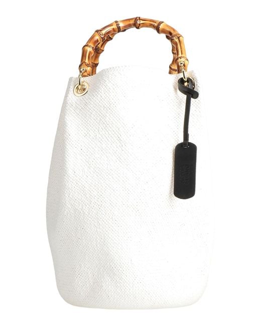 Alpha Studio White Handbag