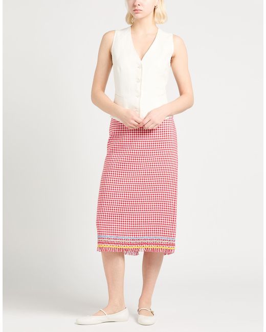 Jupe Midi MSGM en coloris Pink
