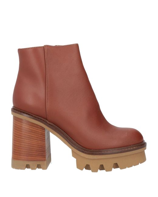 Agl Attilio Giusti Leombruni Brown Ankle Boots Leather