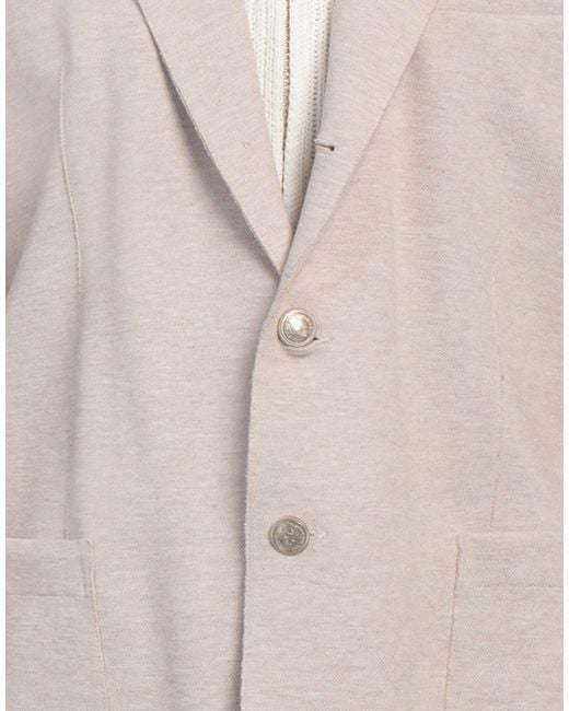 Eleventy Natural Blazer Cotton, Polyamide, Elastane for men