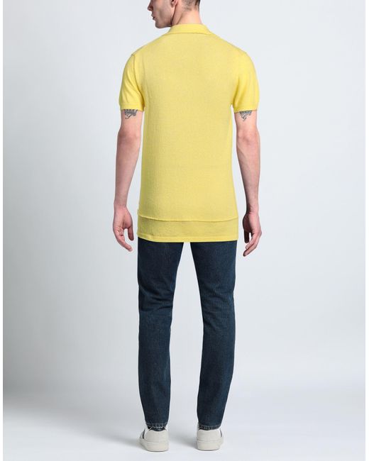 Messagerie Yellow Sweater Cotton, Polyamide for men