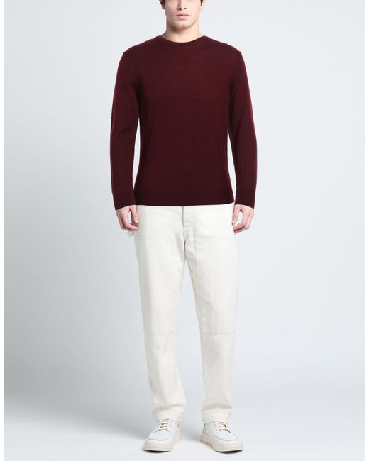 Pullover Vneck de hombre de color Purple