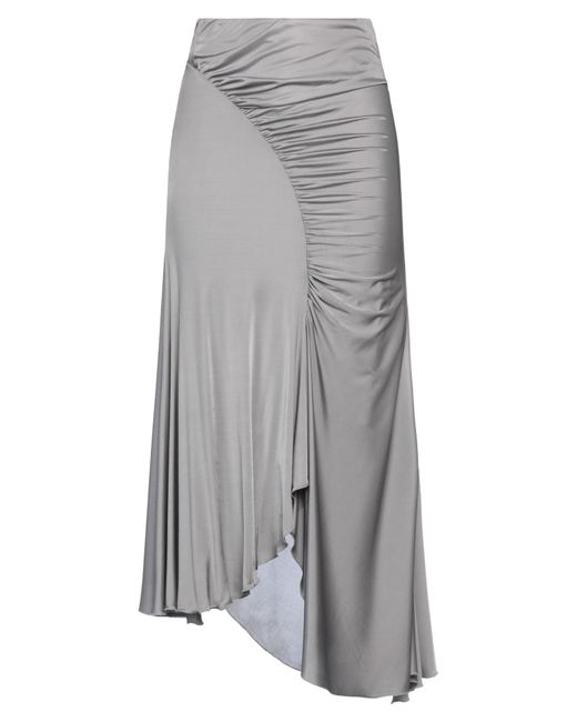 Blumarine Gray Maxi Skirt