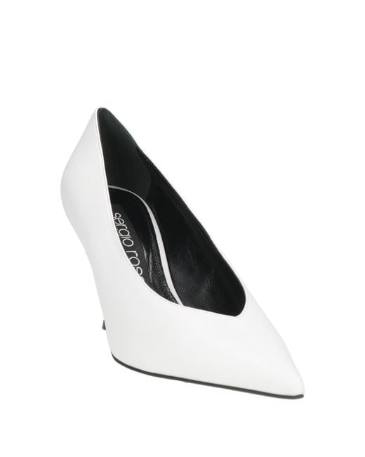 Sergio Rossi White Pumps Leather