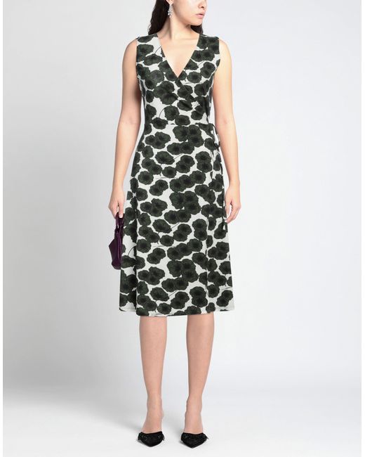 Majestic Filatures Black Midi-Kleid