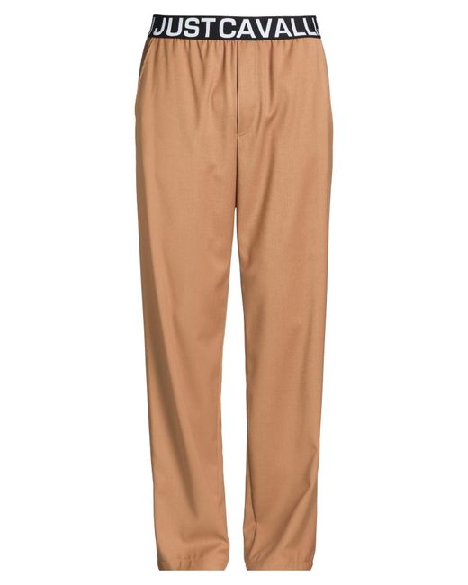 Just Cavalli Natural Pants Polyester, Viscose, Elastane for men