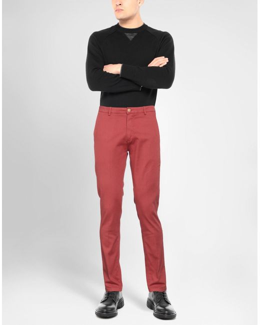 Yan Simmon Red Trouser for men