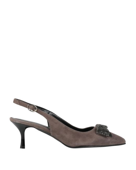 Tosca Blu Gray Studio Pumps Textile Fibers