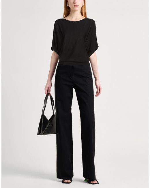 Alpha Studio Black Sweaters