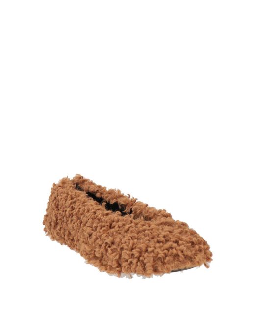 Sergio Rossi Brown Ballet Flats